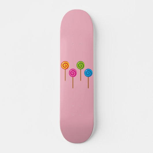 Assorted Spiral Colorful Lollipops Skateboard (Vorne)