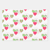 Assorted Valentine Hearts Geschenkpapier Set (Vorderseite 2)