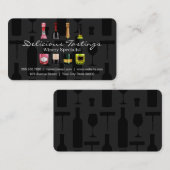 Assorted Wine Champagne Tastings Visitenkarte (Vorne/Hinten)