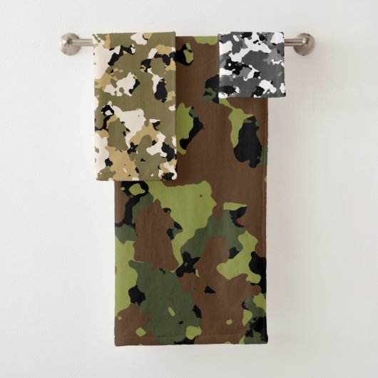Assortierte Camouflage Badhandtuch Set (Insitu)