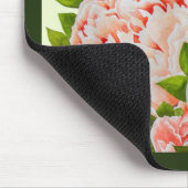 Assortierte Peonies auf einem Mauspad (Ecke)