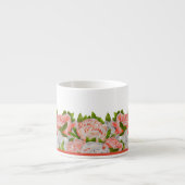 Assortierte Peonies auf einer Espresso-Tasse Espressotasse (Vorderseite)