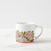Assortierte Peonies auf einer Espresso-Tasse Espressotasse (Rechts)