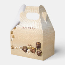 Assortierte Pralinen mit Blumen Geschenkbox