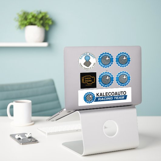 Assortment 2 aufkleber (Laptop auf Schreibtisch)