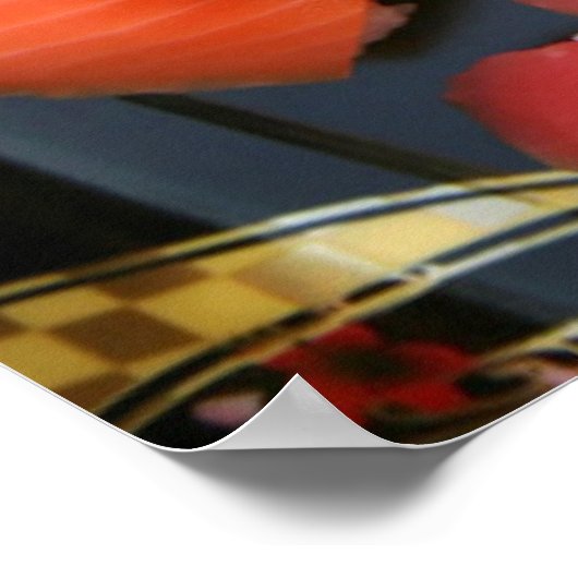 Assortment of Japanese Sushi Poster (Ecke)