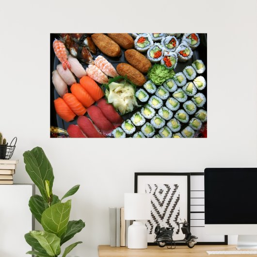 Assortment of Japanese Sushi Poster (Heimbüro)