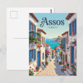 Assos Gasse Truthahn Postkarte (Vorne/Hinten)
