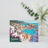 Assos Griechenland Postkarte (Stehend Vorderseite)