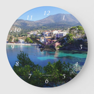 Assos - Kefalonia Große Wanduhr
