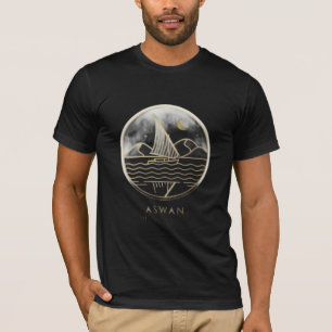 Assuan-Segelschiff Minimalistische Linienkunst - G T-Shirt