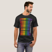 Assume Nothing Gay Pride Flag Rainbow Barcode Prid T-Shirt (Vorne ganz)