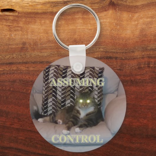 Assuming Control cat keychain Schlüsselanhänger (Rückseite)
