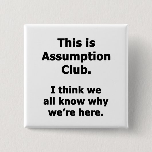 Assumption Club Button (Vorderseite)