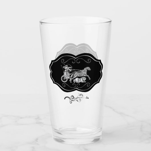 Assyrer-Krieger-Glass-Cup Glas (Vorderseite)