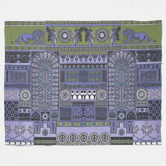 Assyria Fleece Blanket (Vorderseite (Horizontal))