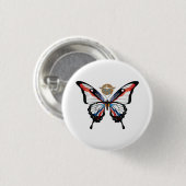Assyria Frack Butterfly Flag Sticker Button (Vorne & Hinten)