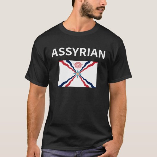 Assyria Pride  Assyrian Flag T-Shirt (Vorderseite)