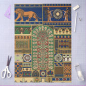 Assyrian Deity Apkallu, Winged Genius, Sun & Lion Seidenpapier (Basteln)