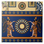Assyrian Deity Called an Apkallu or Winged Genius Fliese (Vorderseite)