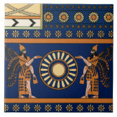 Assyrian Deity Called an Apkallu or Winged Genius Fliese (Vorderseite)