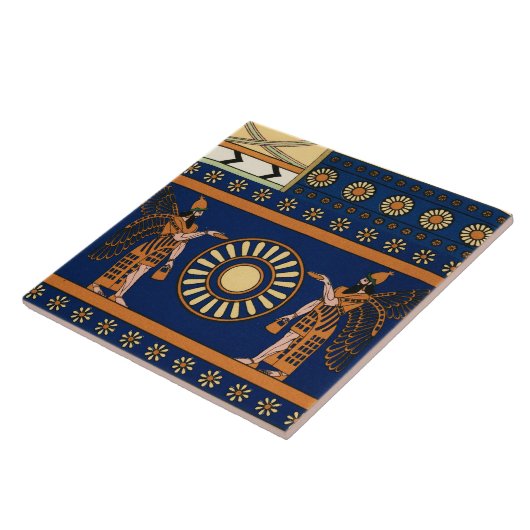 Assyrian Deity Called an Apkallu or Winged Genius Fliese (Seite)