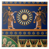 Assyrian Deity Called an Apkallu or Winged Genius Fliese (Vorderseite)