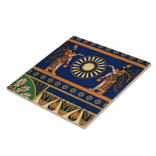 Assyrian Deity Called an Apkallu or Winged Genius Fliese (Seite)