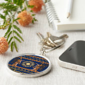 Assyrian Deity Called an Apkallu or Winged Genius Schlüsselanhänger (Seite)