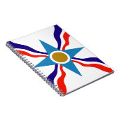 Assyrian Flag - Ata d'Ator Spiral Notebook Notizblock (Rechte Seite)