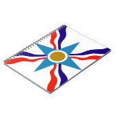 Assyrian Flag - Ata d'Ator Spiral Notebook Notizblock (Linke Seite)