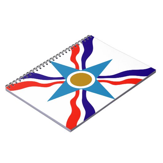 Assyrian Flag - Ata d'Ator Spiral Notebook Notizblock (Linke Seite)