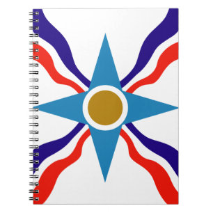 Assyrian Flag - Ata d'Ator Spiral Notebook Notizblock