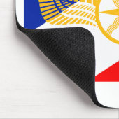 Assyrian Flagge, Chaldean Flagge, Syriac Flagge Mousepad (Ecke)