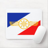 Assyrian Flagge, Chaldean Flagge, Syriac Flagge Mousepad (Mit Mouse)