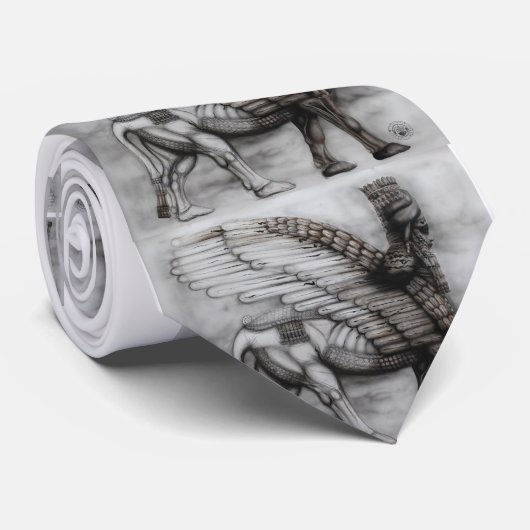 Assyrian Flügel Stier Krawatte (Gerollt)