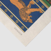 Assyrian Gold Lion, Sun & Ancient Angels Artistic Seidenpapier (Ausschnitt)