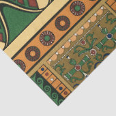 Assyrian Gold Lion, Sun & Ancient Angels Artistic Seidenpapier (Ausschnitt)