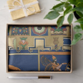 Assyrian Gold Lion, Sun & Ancient Angels Artistic Seidenpapier (Geschenk)