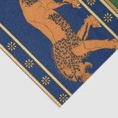 Assyrian Gold Lion, Sun & Ancient Angels Artistic  Seidenpapier (Ausschnitt)