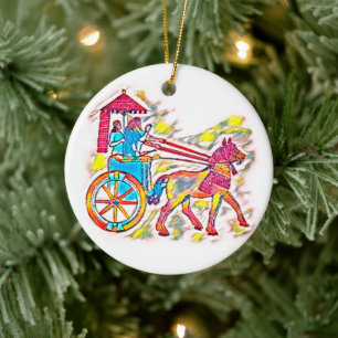 Assyrian King Keramik Ornament