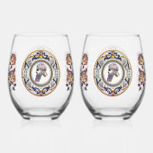 Assyrian King Trinkbehälter Set Weinglas Ohne Stiel (Rückseite)