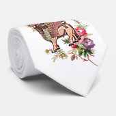 Assyrian Lamassu Garden Neck Tie Krawatte (Gerollt)