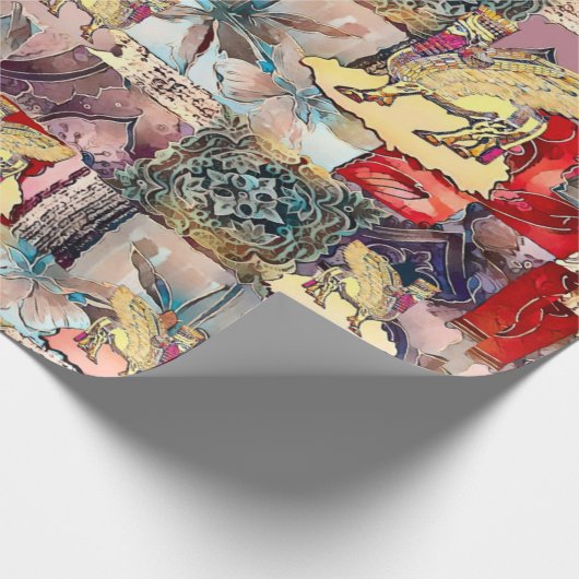 Assyrian Lamassu Geschenkpapier (Ecke)