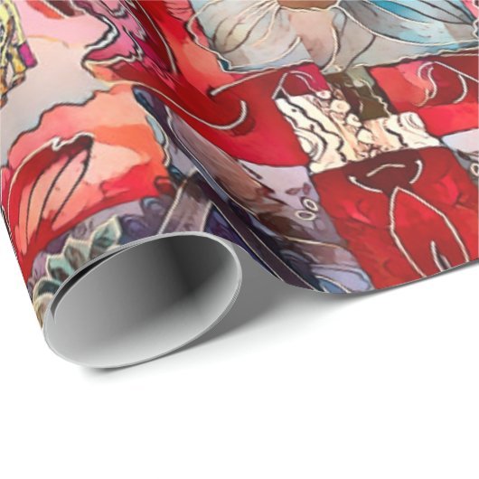 Assyrian Lamassu Geschenkpapier (Rolleneckpunkt)