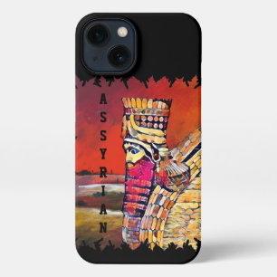 Assyrian Lamassu iPhone 13 Slim Fit Case, Glossy iPhone 13 Hülle