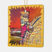 Assyrian Lamassu Keramik Square Keramikornament (Links)