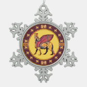 Assyrian Lamassu Snowflake Ornament (Vorderseite)