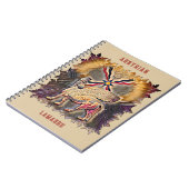 Assyrian Lamassu Spiral Foto Notebook Notizblock (Linke Seite)