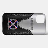 Assyrian Lamassu und das Flag-iPhone Case-Mate iPhone Hülle (Rückseite (Horizontal))